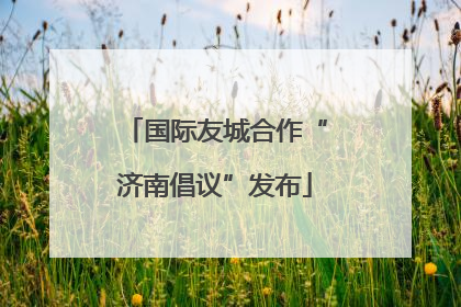 国际友城合作“济南倡议”发布