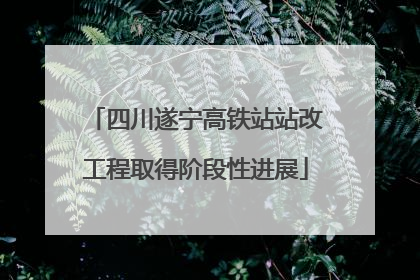 四川遂宁高铁站站改工程取得阶段性进展