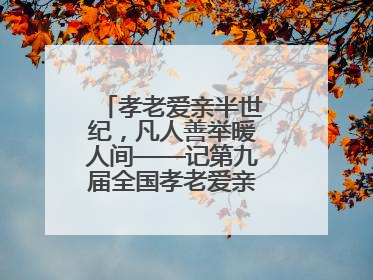 孝老爱亲半世纪，凡人善举暖人间——记第九届全国孝老爱亲模范殷志兰