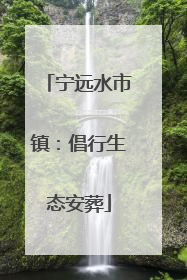 宁远水市镇：倡行生态安葬