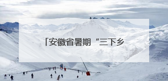 安徽省暑期“三下乡”社会实践活动启动