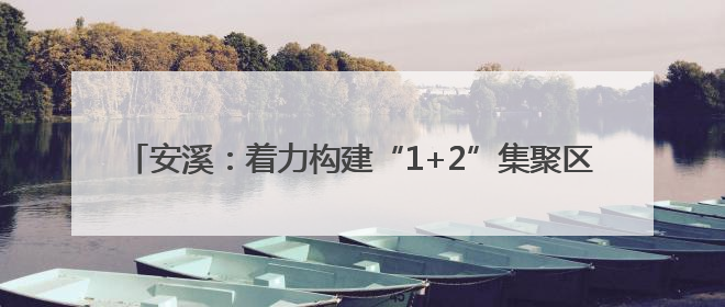 安溪：着力构建“1+2”集聚区 助力“安品出海·抢占先机”