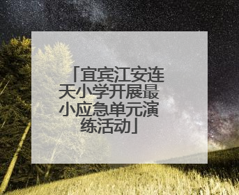 宜宾江安连天小学开展最小应急单元演练活动