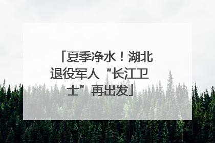夏季净水！湖北退役军人“长江卫士”再出发
