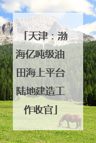 天津：渤海亿吨级油田海上平台陆地建造工作收官