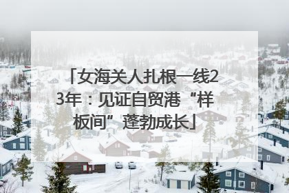 女海关人扎根一线23年：见证自贸港“样板间”蓬勃成长