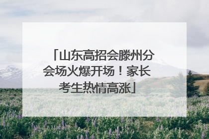 山东高招会滕州分会场火爆开场！家长考生热情高涨