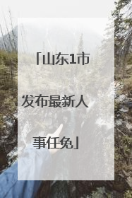 山东1市发布最新人事任免