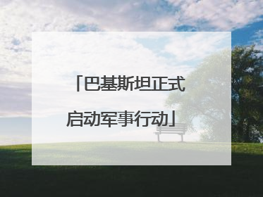 巴基斯坦正式启动军事行动