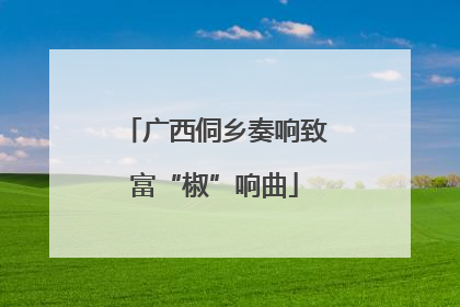 广西侗乡奏响致富“椒”响曲