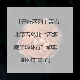 开行两列！青岛北至青岛北“青烟威半岛环行”动车组列车来了