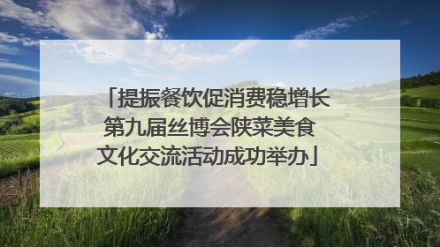 提振餐饮促消费稳增长 第九届丝博会陕菜美食文化交流活动成功举办
