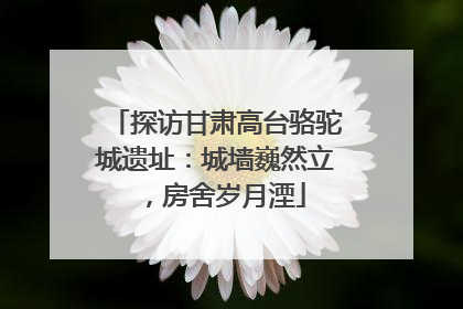 探访甘肃高台骆驼城遗址：城墙巍然立，房舍岁月湮
