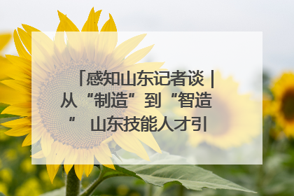 感知山东记者谈｜从“制造”到“智造” 山东技能人才引领产业升级