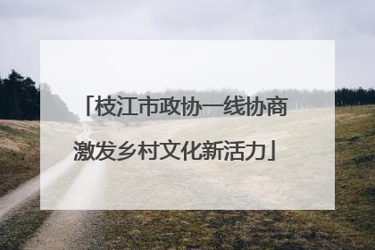 枝江市政协一线协商激发乡村文化新活力