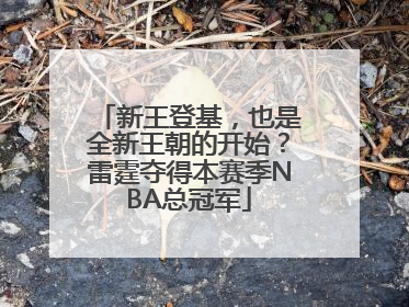 新王登基，也是全新王朝的开始？雷霆夺得本赛季NBA总冠军