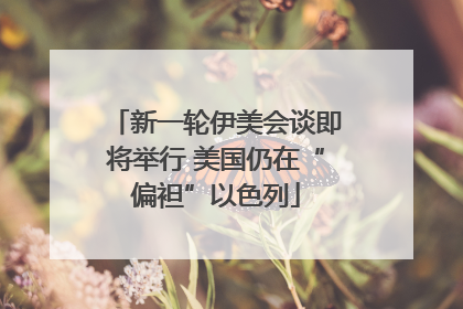 新一轮伊美会谈即将举行 美国仍在“偏袒”以色列