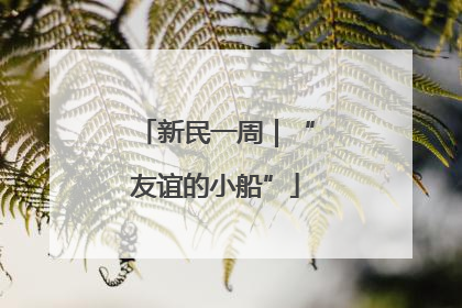 新民一周｜“友谊的小船”