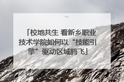 校地共生 看新乡职业技术学院如何以“技能引擎”驱动区域腾飞