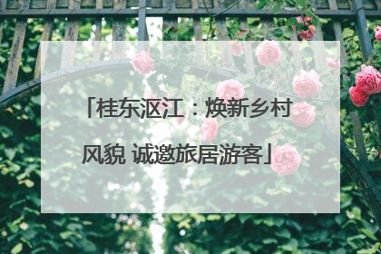 桂东沤江：焕新乡村风貌 诚邀旅居游客
