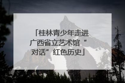 桂林青少年走进广西省立艺术馆“对话”红色历史