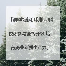 潘刚领航伊利推动科技创新与数智升级 培育奶业新质生产力