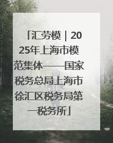 汇劳模｜2025年上海市模范集体——国家税务总局上海市徐汇区税务局第一税务所