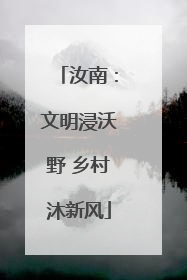 汝南：文明浸沃野 乡村沐新风