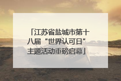 江苏省盐城市第十八届“世界认可日”主题活动重磅启幕