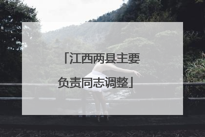 江西两县主要负责同志调整