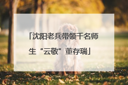 沈阳老兵带领千名师生“云敬”董存瑞
