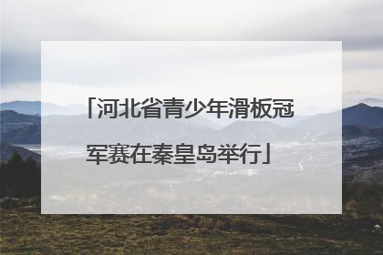 河北省青少年滑板冠军赛在秦皇岛举行