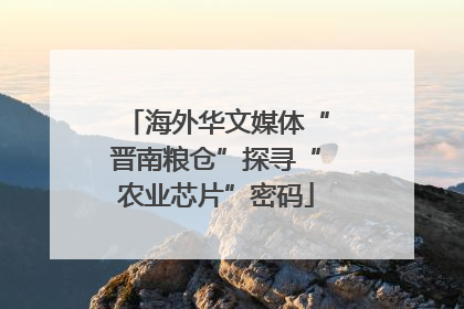 海外华文媒体“晋南粮仓”探寻“农业芯片”密码