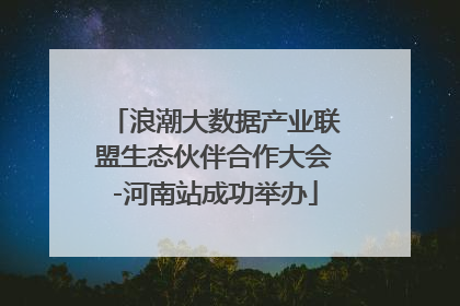 浪潮大数据产业联盟生态伙伴合作大会-河南站成功举办