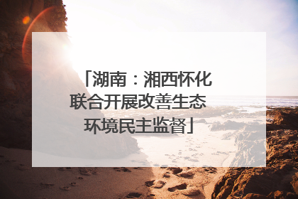 湖南：湘西怀化联合开展改善生态环境民主监督