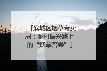 滨城区烟草专卖局：乡村振兴路上的“烟草答卷”