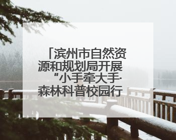滨州市自然资源和规划局开展“小手牵大手·森林科普校园行”活动