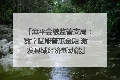 漳平金融监管支局：数字赋能普惠金融 激发县域经济新动能