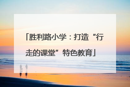 胜利路小学：打造“行走的课堂”特色教育