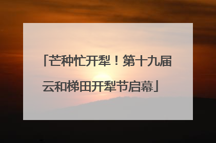 芒种忙开犁！第十九届云和梯田开犁节启幕