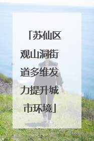 苏仙区观山洞街道多维发力提升城市环境