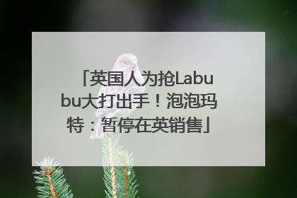 英国人为抢Labubu大打出手！泡泡玛特：暂停在英销售