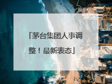 茅台集团人事调整！最新表态