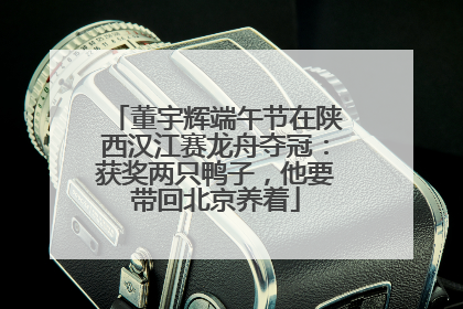 董宇辉端午节在陕西汉江赛龙舟夺冠：获奖两只鸭子，他要带回北京养着