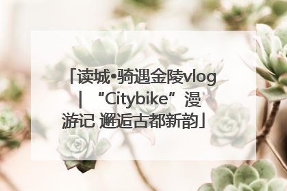 读城•骑遇金陵vlog｜“Citybike”漫游记 邂逅古都新韵