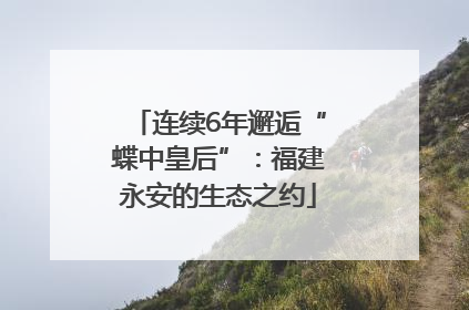连续6年邂逅“蝶中皇后”：福建永安的生态之约
