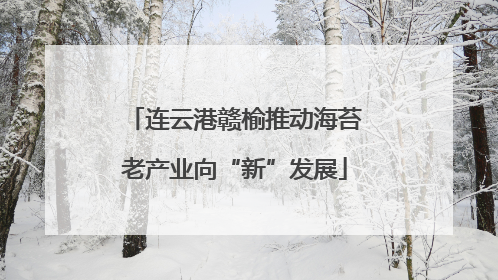 连云港赣榆推动海苔老产业向“新”发展