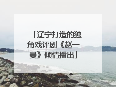 辽宁打造的独角戏评剧《赵一曼》倾情播出