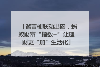 谐音梗联动出圈，蚂蚁财富“指数+”让理财更“加”生活化
