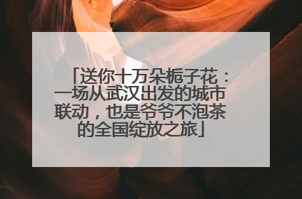 送你十万朵栀子花：一场从武汉出发的城市联动，也是爷爷不泡茶的全国绽放之旅